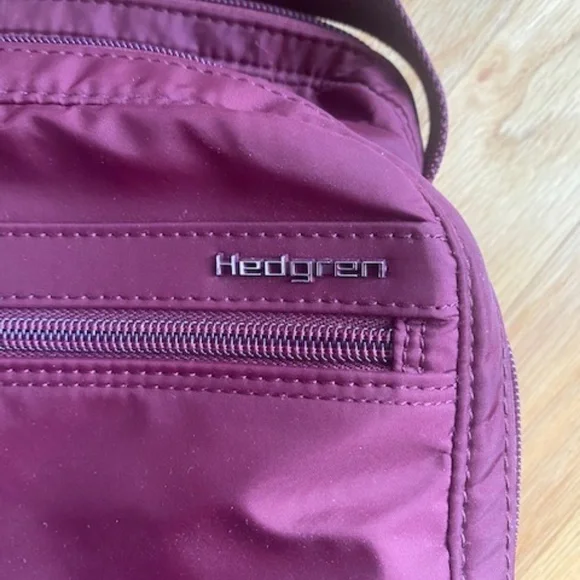 Hedgren RFID Burgundy Crossbody Bag - Picture 2 of 7